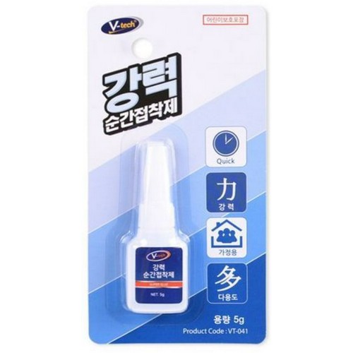 브이텍 초강력 순간접착제 5g (1개)_이미지