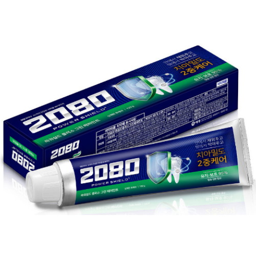 2080 파워쉴드 플러스 치약 그린 페퍼민트120g