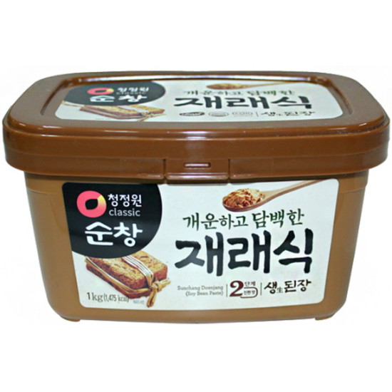 대상 청정원 순창 개운하고 담백한 재래식 생된장 1kg (1개)