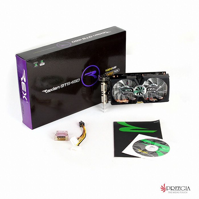 Rextech 지포스 GTS450 Rexian D5 1GB VF2500 PWM_이미지