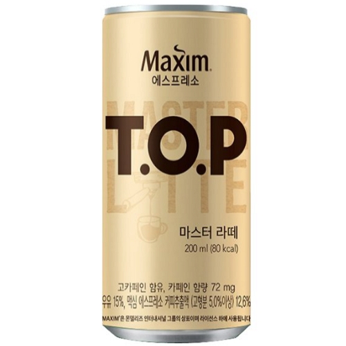 동서식품 맥심 에스프레소 티오피 마스터라떼 200ml (15개)
