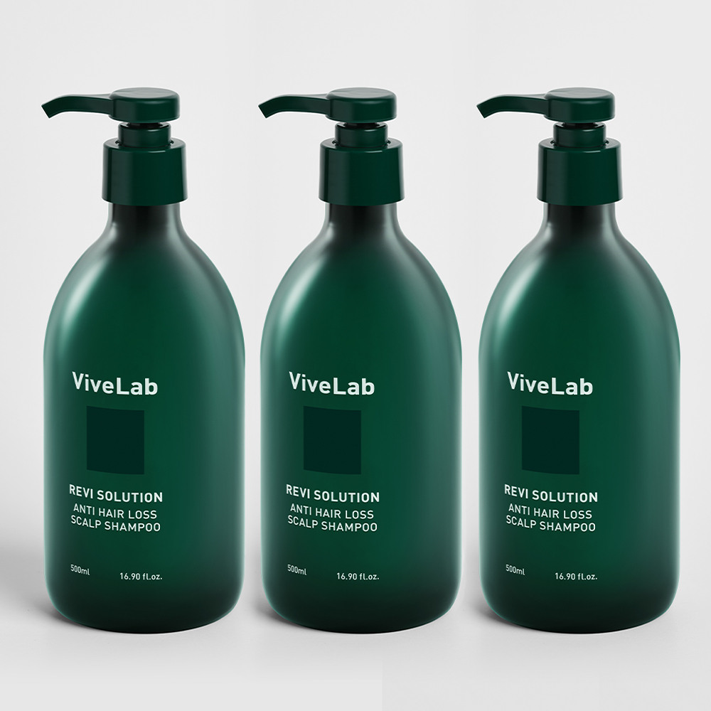 바이브랩 리바이 솔루션 안티 헤어 로스 스칼프 샴푸 500ml (3개)_이미지