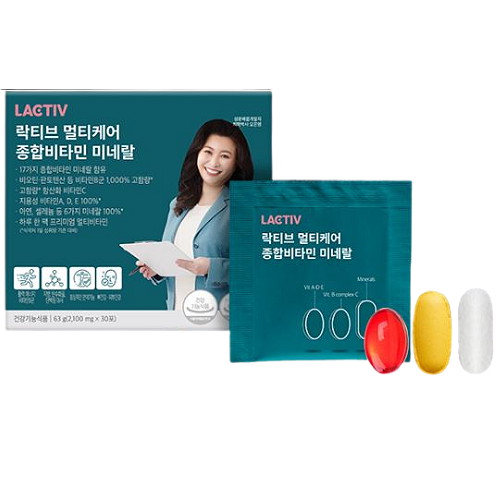 멀티케어 종합비타민 미네랄 30포