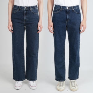 게스 남녀공용 와이드 다크블루 MO6D1013