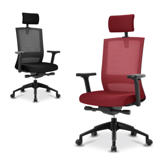 BIF보루네오 아르메 포커스 S-1 블랙 슬라이드럭킹 글라스 체어