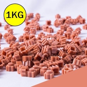 [불명] 1KG  14.디폼블럭 연갈색 약5600개  8mm_이미지