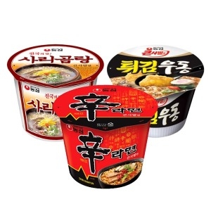 농심 큰컵 12컵 튀김우동4컵+사리곰탕4컵+신라면4컵_이미지