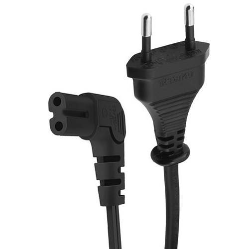 2구 8자 블랙 파워 케이블