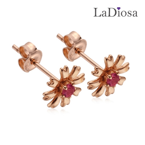 라디오사 14K 투어말린 귀걸이 G14D-7890EM_이미지