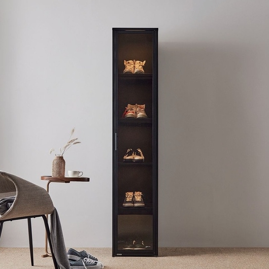 동서가구 블룸 강화유리도어 5단 수납장 드레스룸 400_이미지