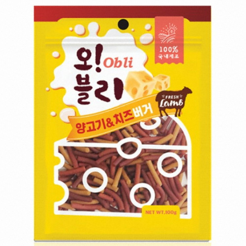 오블리 양고기&치즈버거 100g