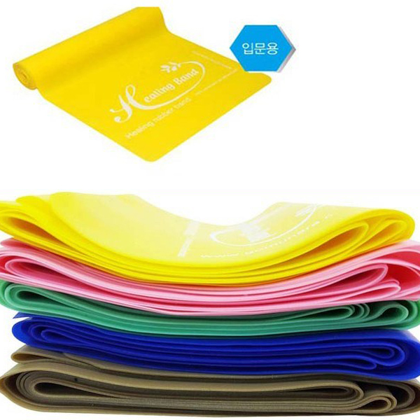 라텍스 입문용 스트레칭 힐링밴드 (0.5mm, 그린)_이미지