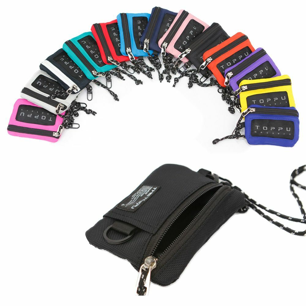 학생 찍찍이 지갑 카드 현금 동전 수납 목걸이형