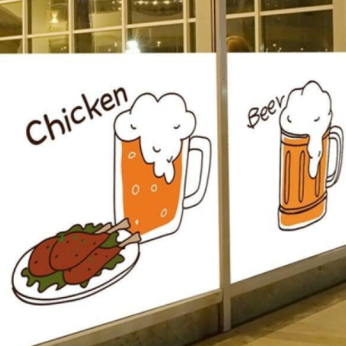 뮤럴실사 시트지 치맥 nang024