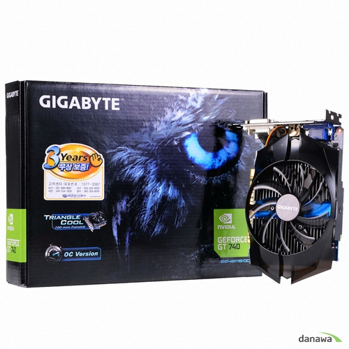GIGABYTE 지포스 GT740 UD2 OC D5 2GB Triangle Cool_이미지