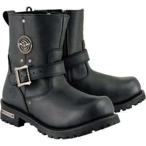 Leather ���� MBM9040W ���� Black Wide Width 6-��ġ Ŭ���� Engineer ���ͻ���Ŭ ����