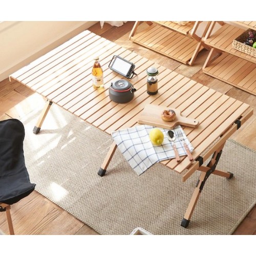 로제까사 접이식 우드 캠핑 테이블 (대형)_이미지