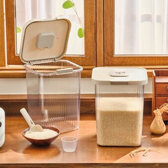 글라스락 셰프토프 간편 오픈 쌀 보관통 10kg