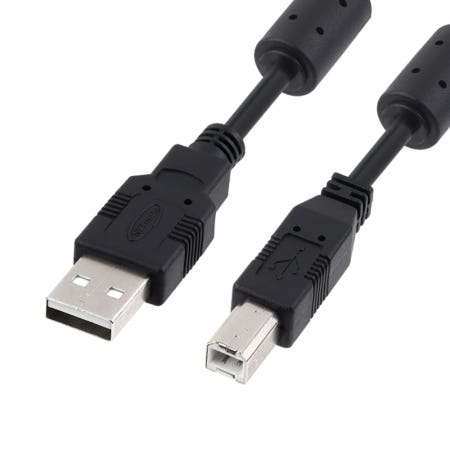 강원전자 NETmate USB 2.0 A-B 노이즈필터 케이블 (NMC-UB220C, 2m)_이미지