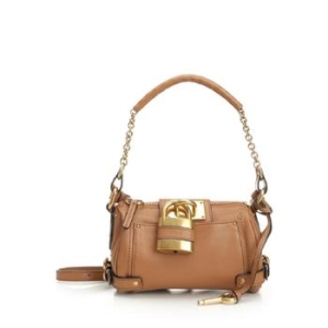 끌로에 Small Paddington chain in grained leather bag_CH25WS803P75209_이미지