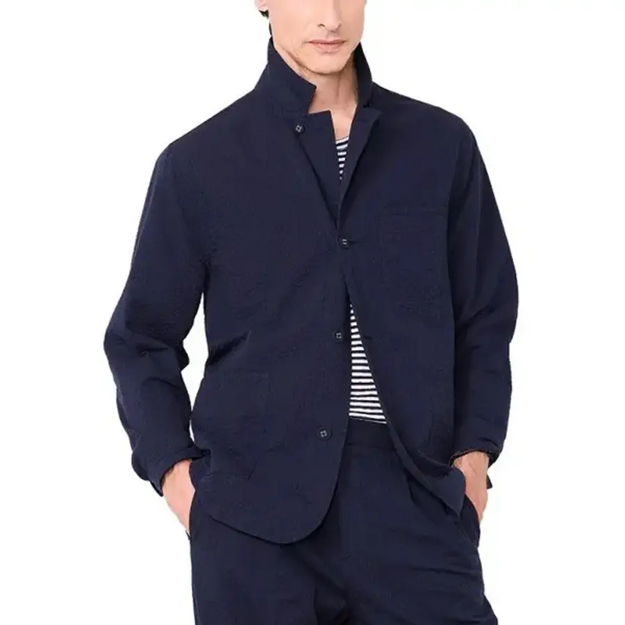 시어서커 Officine Generale 남성 오버셔츠 자켓 Sycamore Cotton 397479 샤켓 점퍼 캐주_이미지