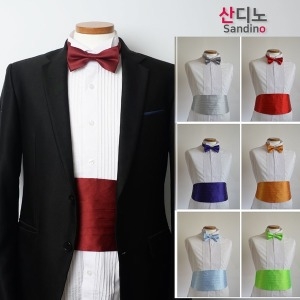 [불명] 커머번드 커머밴드25색상 나비넥타이 웨딩소품_이미지