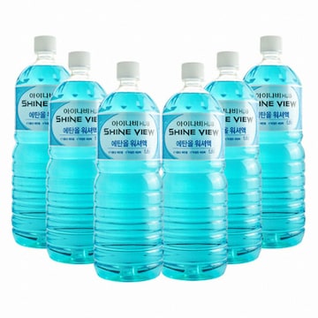 에이원케미칼 아이나비 허브 프리미엄 에탄올 워셔액 샤인뷰 1.8L (6개)