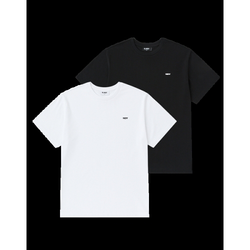 널디 스몰 로고 반팔 티셔츠 2PACK PNEF25ST06 SMALL LOGO S/S T-SHIRT 2PACK_이미지