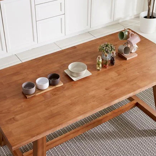 디자이너스룸 데니쉬모던 모스트 원목 식탁 2000 (안단테의자5개+벤치1개)_이미지