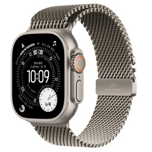APPLE 워치 울트라3 49mm Cellular 내추럴 티타늄 (티타늄 밀레니즈루프)