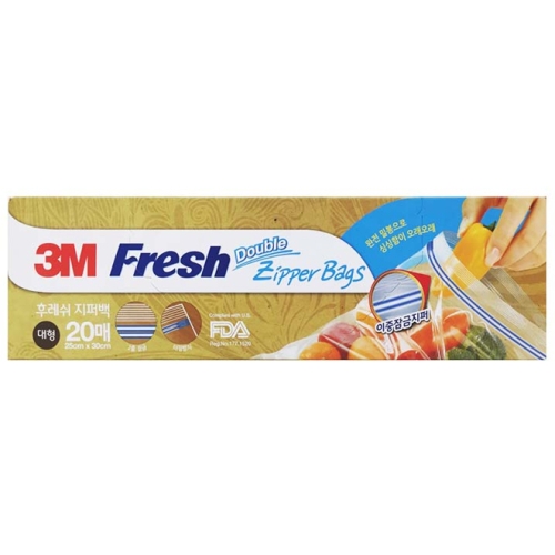 3M 후레쉬 지퍼백 대 L 20매 1개_이미지