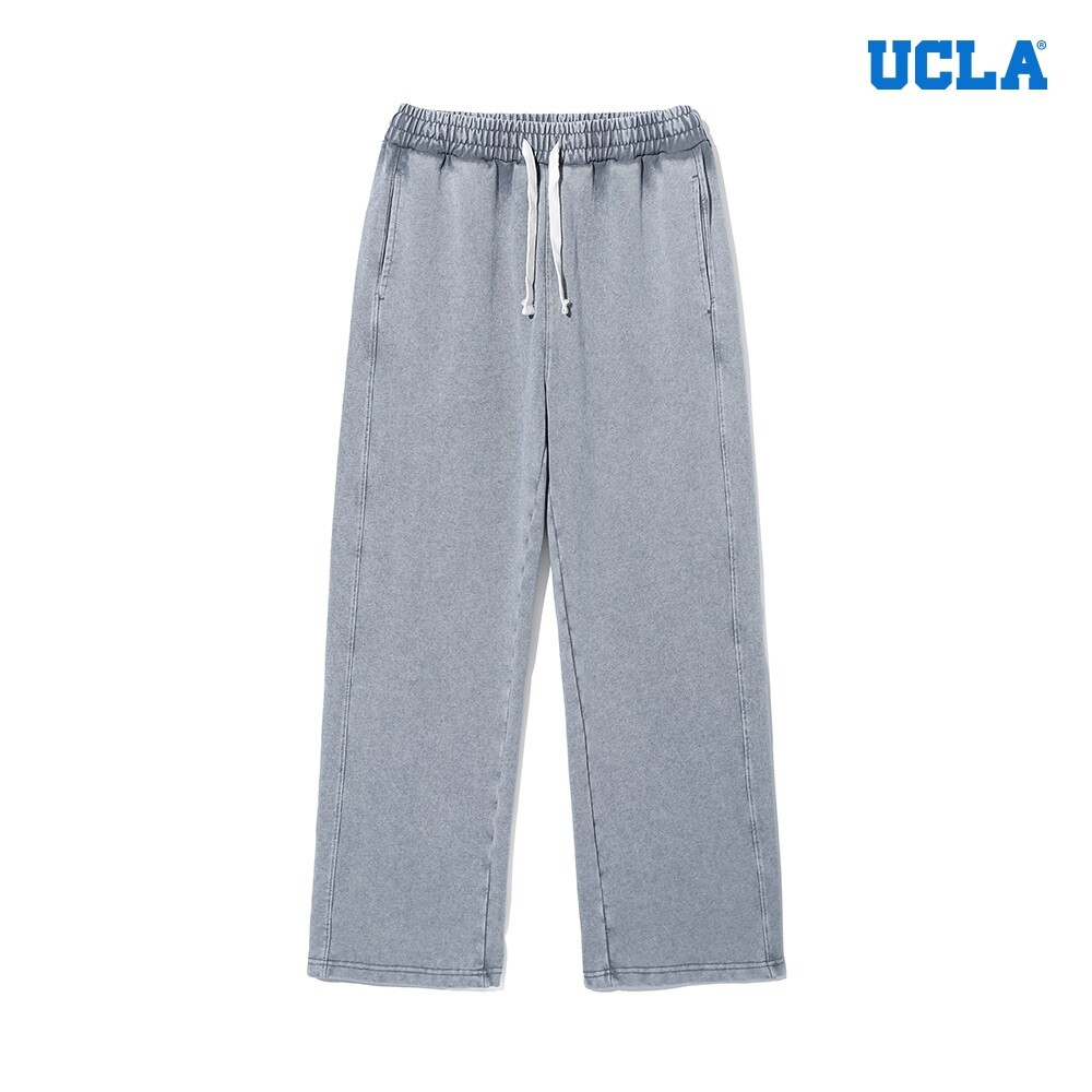 피그먼트 UCLA 남녀공용 와이드 풀밴딩 쮸리 팬츠 UC8LPC1