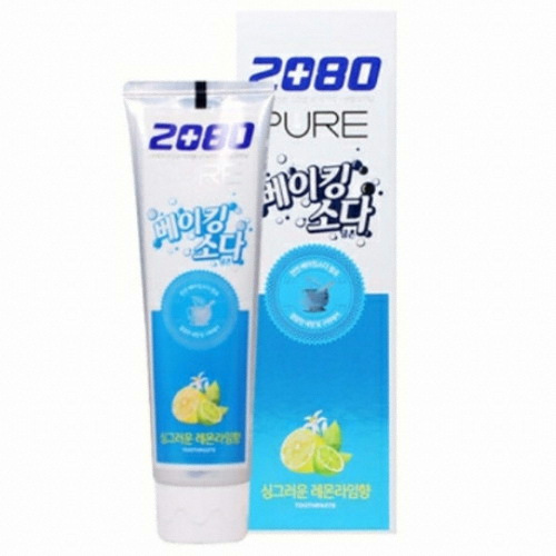 2080 퓨어 베이킹소다 담은 레몬라임 치약 120g (18개)_이미지