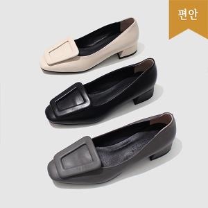 3cm 스퀘어 소가죽 유니크 로퍼 111950