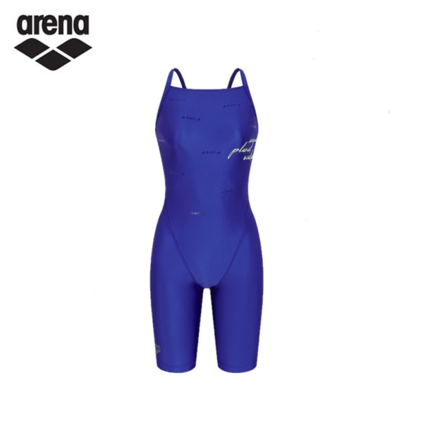 아레나 여성 수퍼플라이백 4부 반신 실내 수영복 A4BL1LH01PPL_이미지