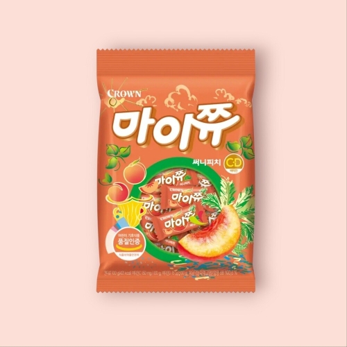 크라운제과 마이쮸 써니피치 100g (1개)_이미지