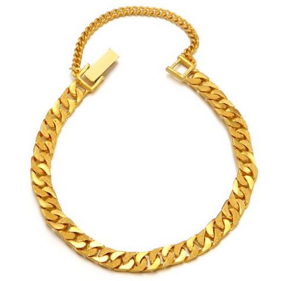 골드리카 듀얼면체인 팔찌 18.75g+18K잠금