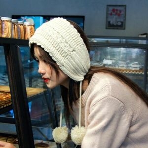 에이치플러스몰 남자 귀돌이 겨울용 니트 귀마개 여자 방한용 귀도리