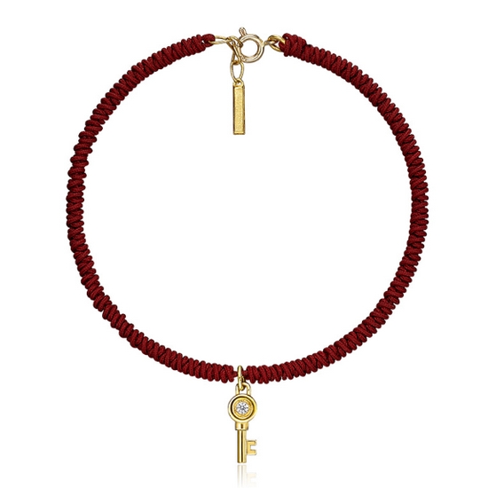 수앤진골드 열쇠 매듭 팔찌 1.5g_이미지