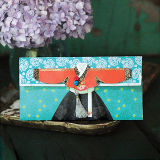 프롬앤투 붉은저고리 한복 용돈봉투 FB209-4 [1매]