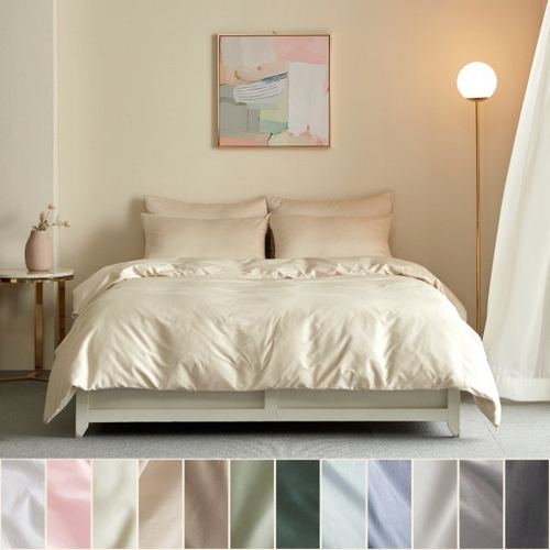 바운티풀 프리미엄 코마사 사틴면 호텔 솔리드 이불커버 (킹 K)_이미지