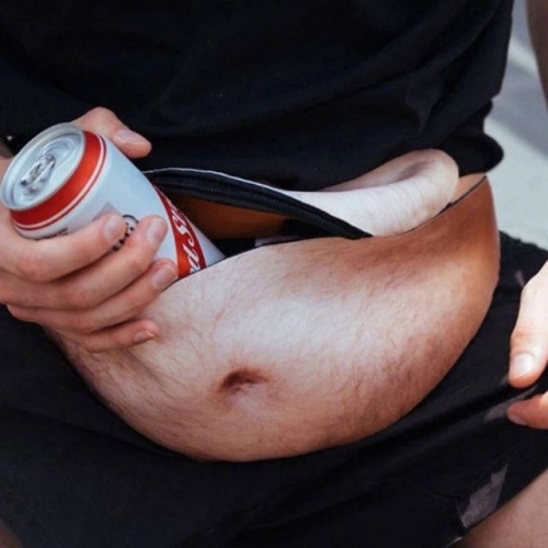 뱃살 가방 힙색 마니또선물 남성 쌕 재미있는 남자 여성 이벤트소품 엽기용품 슬링백 웨 본상품선택 가방 067440DC