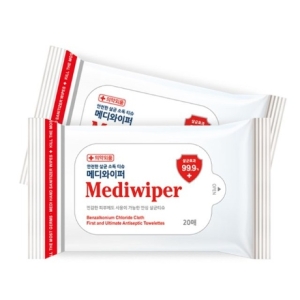 와이퍼 의약외품 티슈 20매 100개 물 손세정