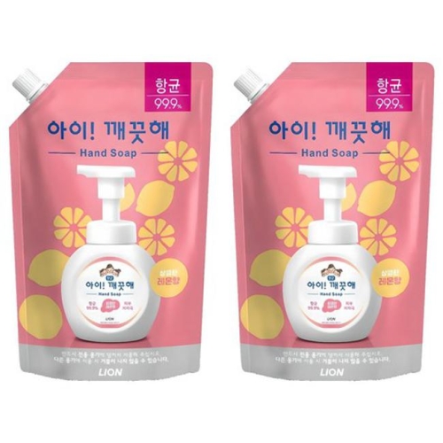 항균 폼 핸드솝 레몬향 리필 600ml