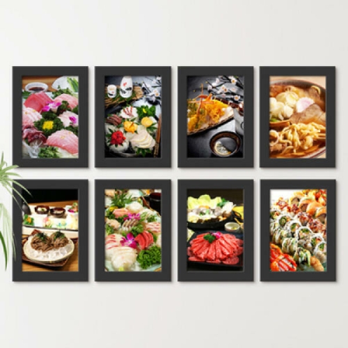 아트박스 iw962-세계의대표음식_일식_중식_액자세트