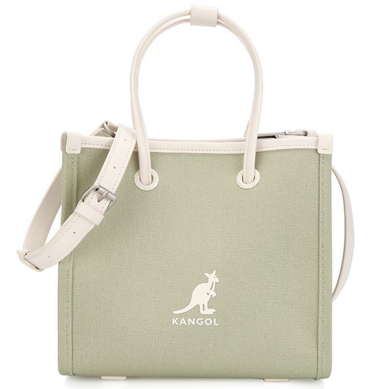 캉골 듀오 캔버스 토트백 Ⅱ 3913 (카키)_이미지