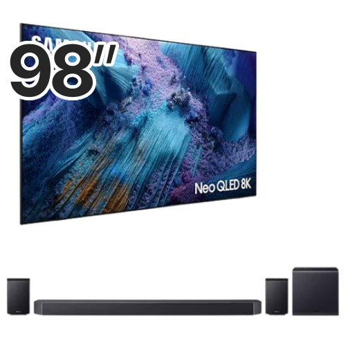 삼성전자 네오QLED KQ98QNF990FXKR (벽걸이+사운드바, HW-Q990F)