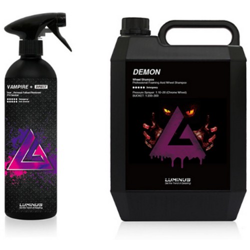 루미너스코리아 뱀파이어 플러스 다이렉트 철분제거제 500ml + 데몬 산성 휠샴푸 4L_이미지