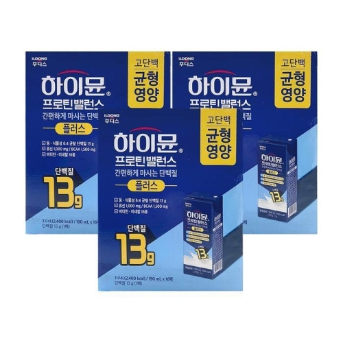 일동후디스 하이뮨 프로틴밸런스 플러스 190ml (48개)_이미지