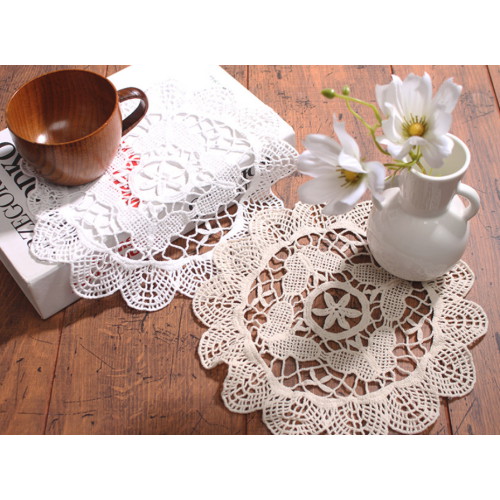 꾸미까 나비꽃 레이스 매트 도일리